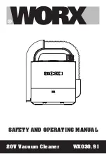 Worx WX030.91 Safety And Operating Manual preview