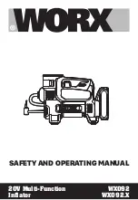 Worx WX092 Safety And Operating Manual предпросмотр