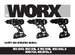 Worx WX100L Safety And Operating Manual предпросмотр