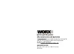 Preview for 44 page of Worx WX100L Safety And Operating Manual