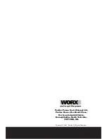 Preview for 16 page of Worx WX153 Safety And Operating Manual