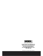 Preview for 24 page of Worx WX153 Safety And Operating Manual