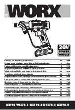 Worx WX176 Original Instructions Manual предпросмотр