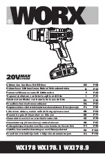 Preview for 1 page of Worx WX178 Original Instructions Manual