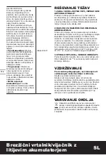 Preview for 116 page of Worx WX178 Original Instructions Manual