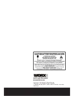 Preview for 32 page of Worx WX178L Operating Instructions Manual