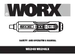 Worx WX240 Safety And Operating Manual preview