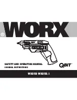 Предварительный просмотр 1 страницы Worx WX253 Safety And Operating Manual