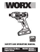 Preview for 1 page of Worx WX290 Safety And Operating Manual