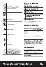 Preview for 58 page of Worx WX291 Original Instructions Manual