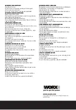 Предварительный просмотр 76 страницы Worx WX371 Original Instructions Manual