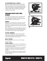 Предварительный просмотр 14 страницы Worx WX473 Safety And Operating Manual