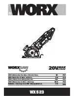 Worx WX523 WorxSaw Original Instructions Manual preview