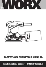 Preview for 1 page of Worx WX652 Safety And Operating Manual