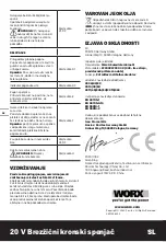 Preview for 96 page of Worx WX843 Series Original Instruction