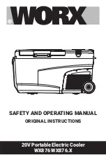 Preview for 1 page of Worx WX876 Safety And Operating Manual