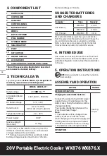 Preview for 10 page of Worx WX876 Safety And Operating Manual