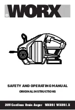 Preview for 1 page of Worx WX891 Safety And Operating Manual