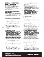 Preview for 2 page of Worx WXI 60 Safety And Operating Manual