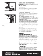 Preview for 10 page of Worx WXI 60 Safety And Operating Manual