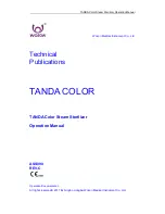 Предварительный просмотр 1 страницы Woson Medical Instrument Co., Ltd TANDA COLOR Operation Manual