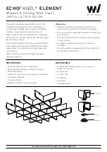 WOVEN IMAGE ECHOPANEL ELEMENT Installation Manual preview