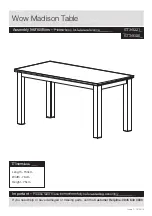 Preview for 3 page of Wow Madison 633/3221 Assembly Instructions Manual