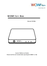 Wow tv plus Quick Reference Manual предпросмотр