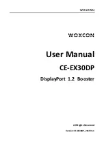 Предварительный просмотр 1 страницы Woxcon CE-EX30DP User Manual