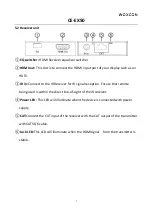 Предварительный просмотр 7 страницы Woxcon CE-EX50 User Manual