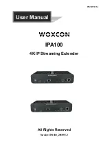 Woxcon IPA100 User Manual preview