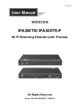 Woxcon IPA300TR User Manual preview