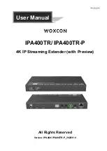 Woxcon IPA400TR User Manual preview