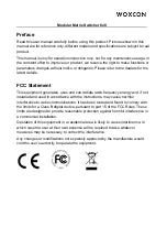 Preview for 2 page of Woxcon MMX88-N User Manual