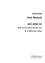 Preview for 1 page of Woxcon NPG-MX44-H2 User Manual