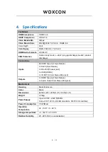 Preview for 4 page of Woxcon SE-891MV User Manual