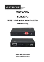 Preview for 1 page of Woxcon SUH2E-H2 User Manual