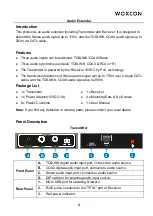 Preview for 3 page of Woxcon TPA33 User Manual