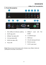 Preview for 8 page of Woxcon TPHD463 User Manual