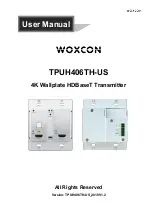 Woxcon TPUH406TH-US User Manual предпросмотр