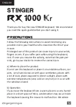 Preview for 12 page of WOXTER Stinger RX1000 Kr Manual