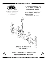 WPG MR1611LDC Instructions Manual preview