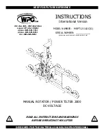 WPG MRPT1211LDC Instructions Manual предпросмотр