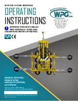 WPG MRPTHD1211LAC Operating Instructions Manual предпросмотр