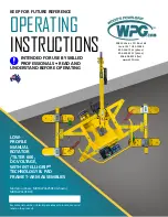 Preview for 1 page of WPG MRTALP410TDC3 Operating Instructions Manual