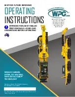 WPG P110C04DC3 Operating Instructions Manual preview