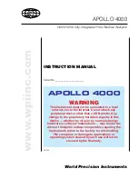 WPI APOLLO 4000 Instruction Manual предпросмотр