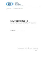 Preview for 1 page of WPI NANOLITER2010 Quick Start Manual