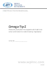 Preview for 1 page of WPI OMEGA-TIP Z Instruction Manual