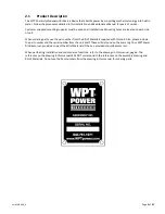 Preview for 5 page of WPT POWER WHB-30 Installation & Maintenance Manual